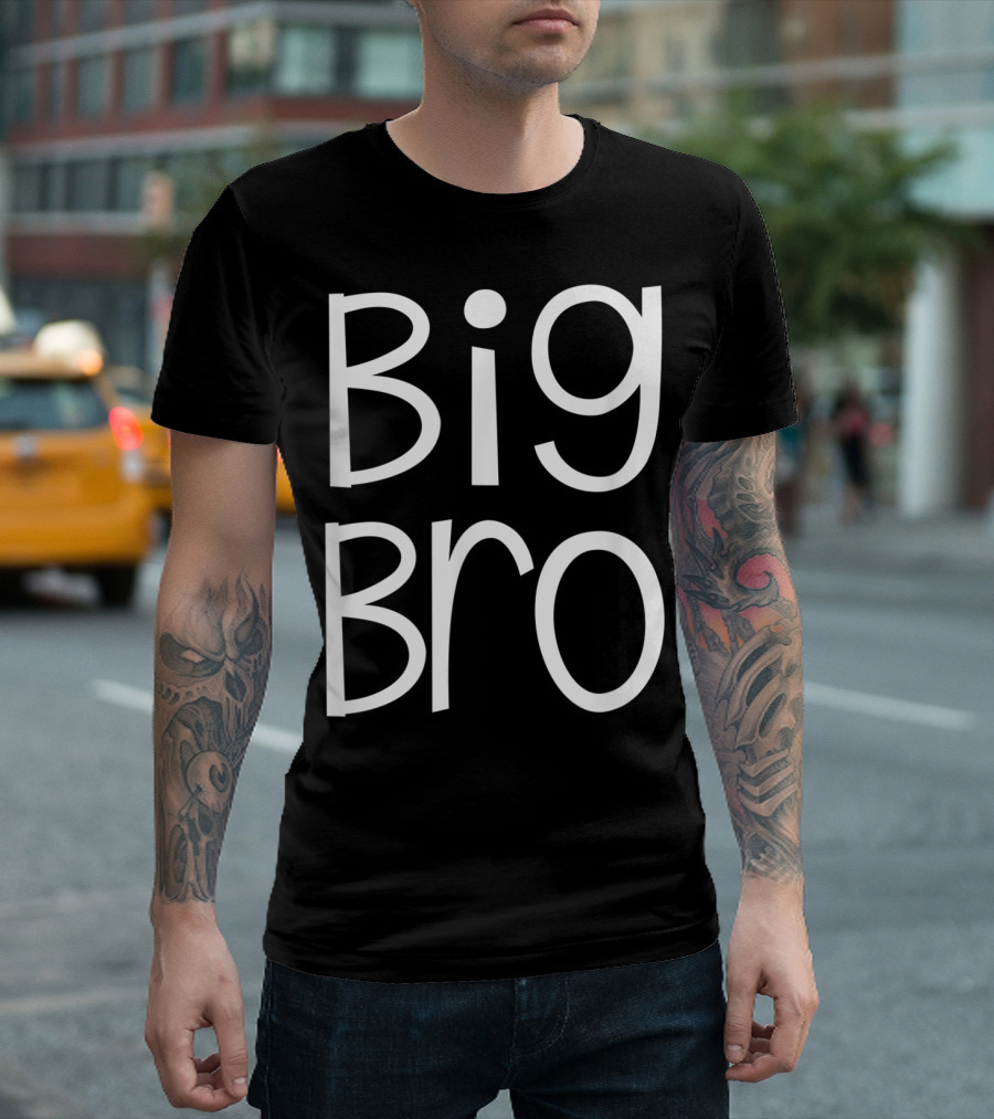 Big Bro Kids Older Brother Boys Siblings Day T-Shirt