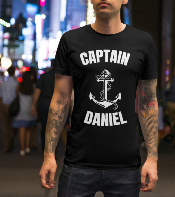 Captain Daniel Anchor Nautical Boat Captain T-Shirt