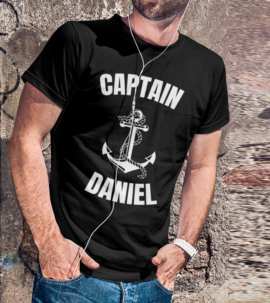 Captain Daniel Anchor Nautical Boat Captain T-Shirt