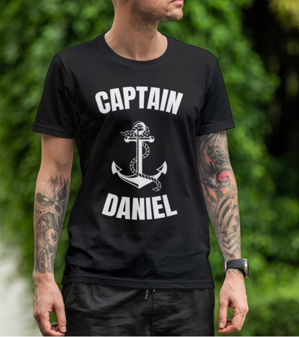 Captain Daniel Anchor Nautical Boat Captain T-Shirt