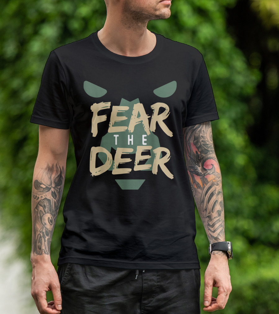 Fear The Deer Milwaukee Basketball Bucks Fans T-Shirt
