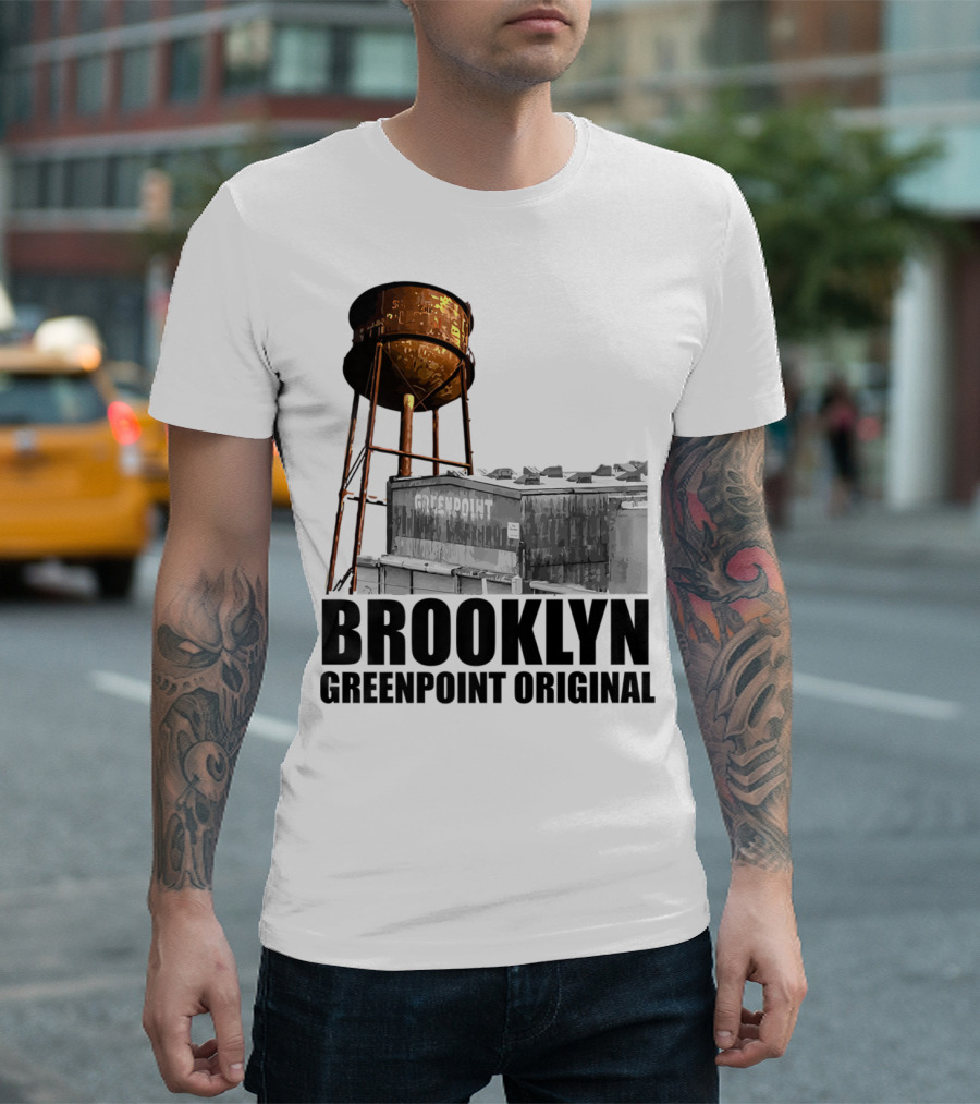 Brooklyn Greenpoint Original Water Tower Skyline T-Shirt