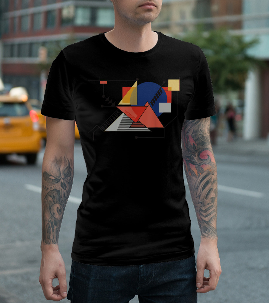 Bauhaus Movement Geometric Abstract 1919 Reproduction T-Shirt