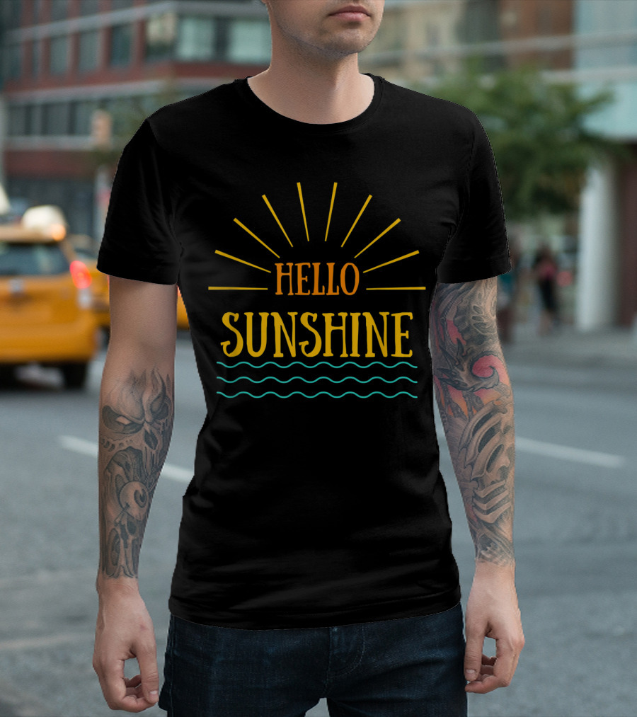 Hello Sunshine Be Kind Inspirational Positive Mom Cute T-Shirt