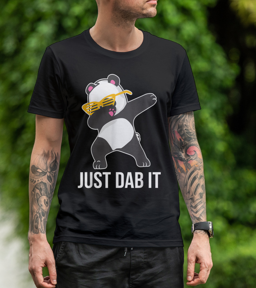 Just Dab It Panda With Sunglasses Dabbing T-Shirt