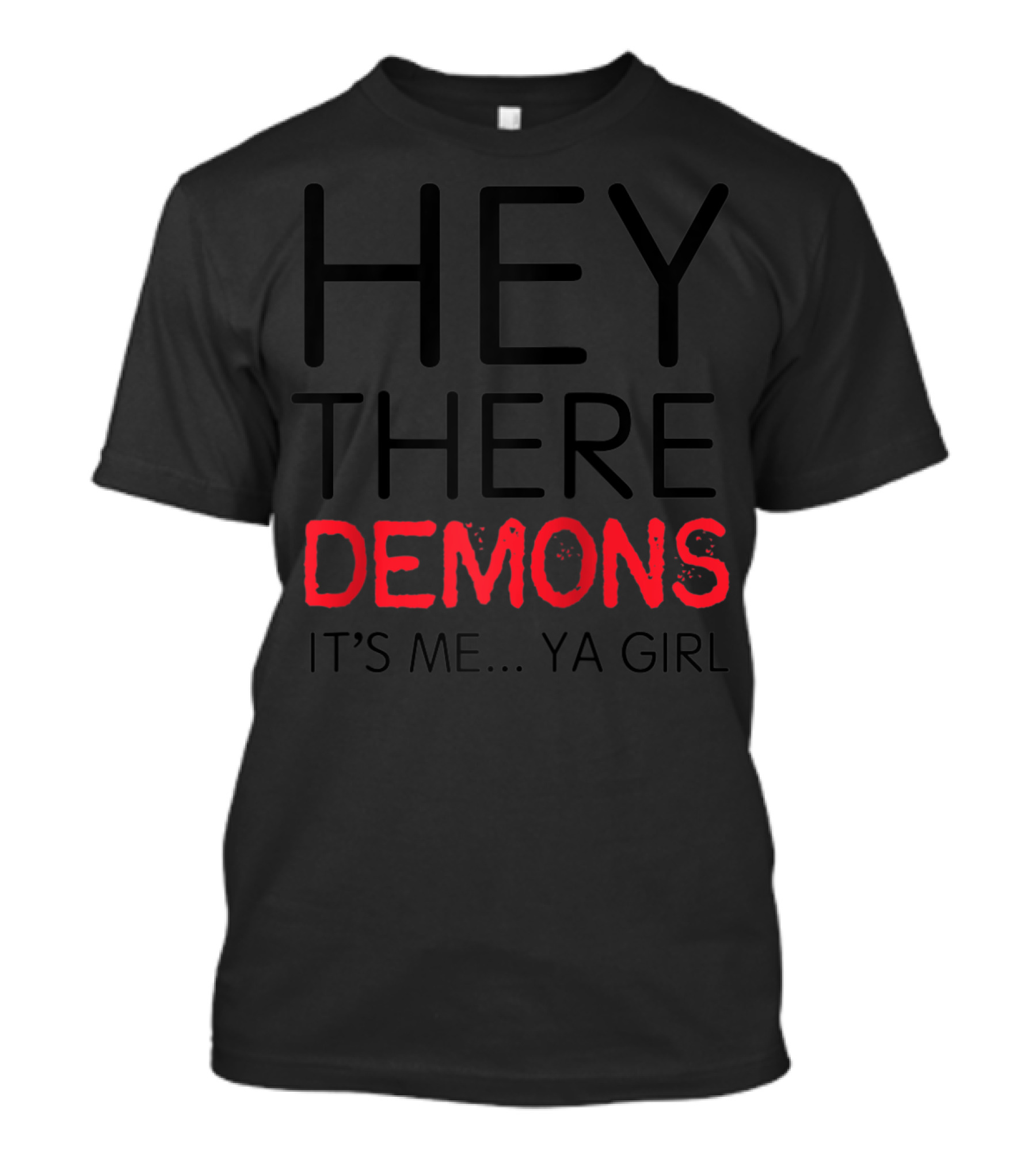 BuzzFeed Unsolved Hey There Demons It's Me Ya Girl Raglan Baseball T-Shirt