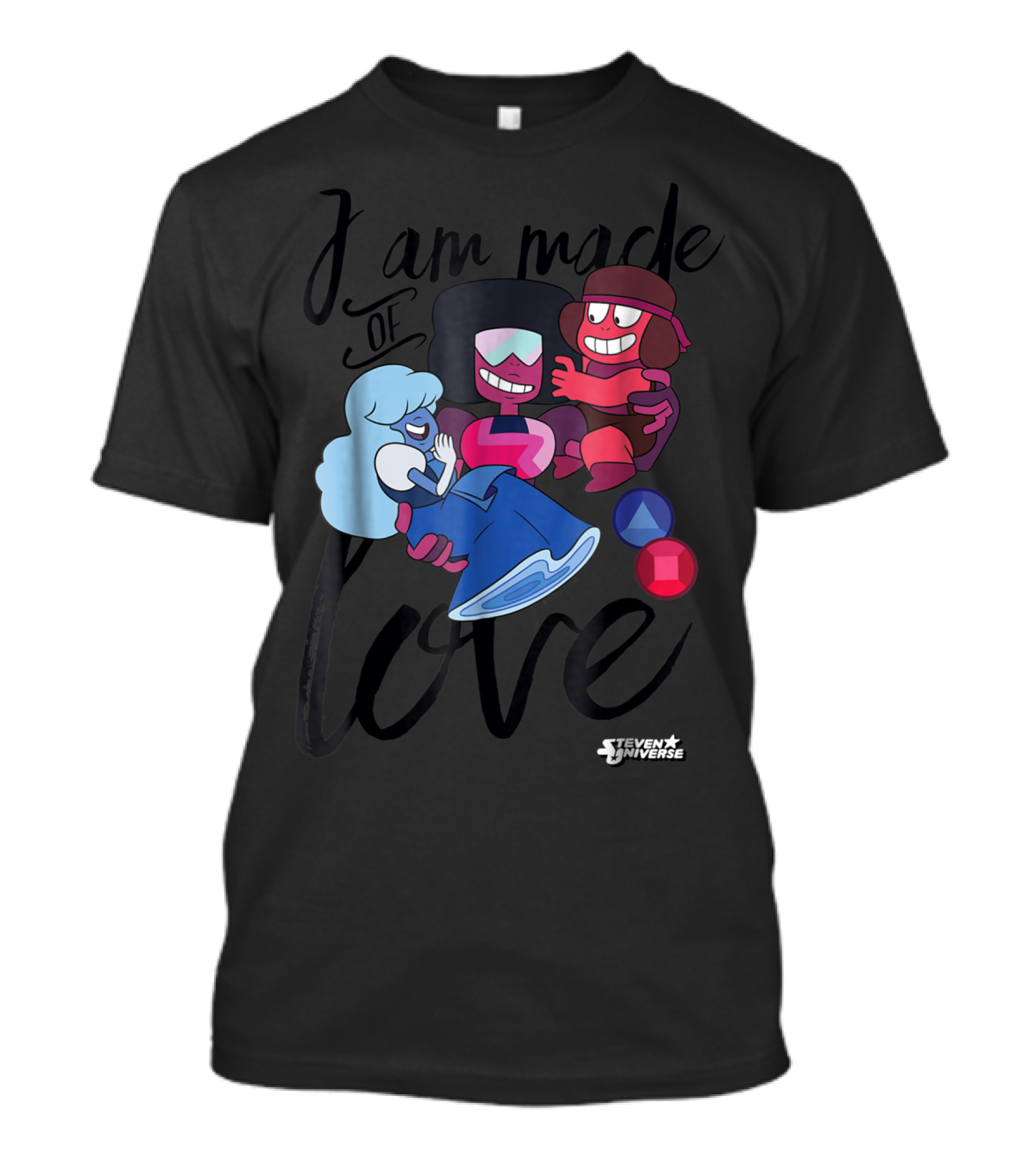 CN Steven Universe I Am Made Of Love Fusion Garnet Sapphire Ruby T-Shirt