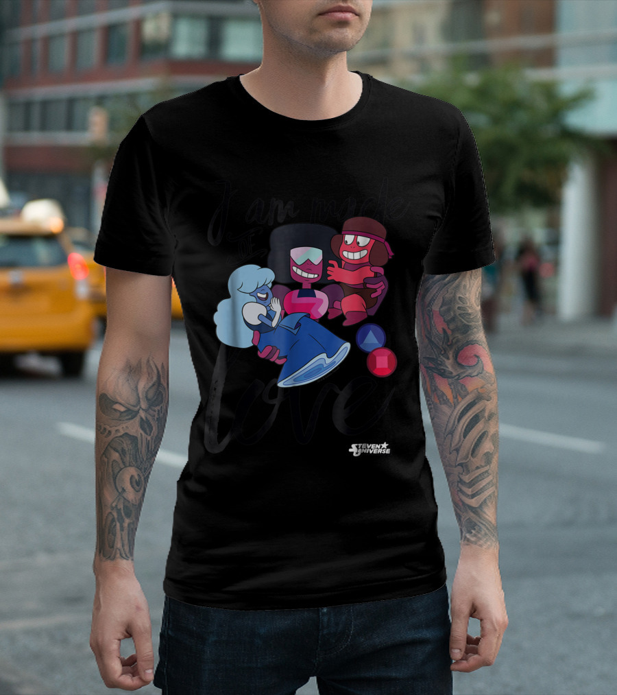 CN Steven Universe I Am Made Of Love Fusion Garnet Sapphire Ruby T-Shirt