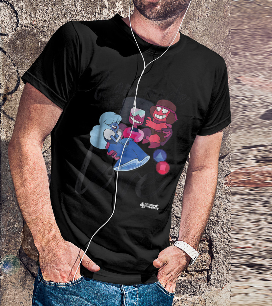 CN Steven Universe I Am Made Of Love Fusion Garnet Sapphire Ruby T-Shirt