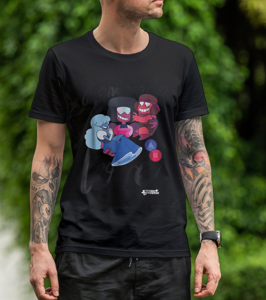 CN Steven Universe I Am Made Of Love Fusion Garnet Sapphire Ruby T-Shirt