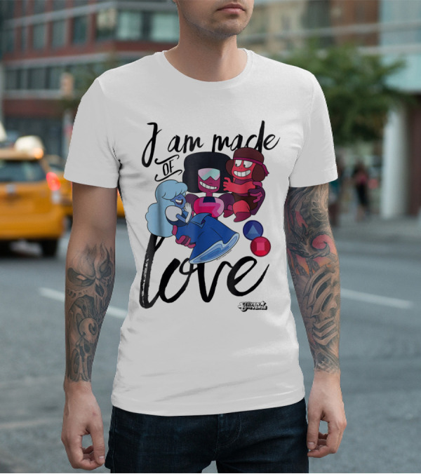 CN Steven Universe I Am Made Of Love Fusion Garnet Sapphire Ruby T-Shirt