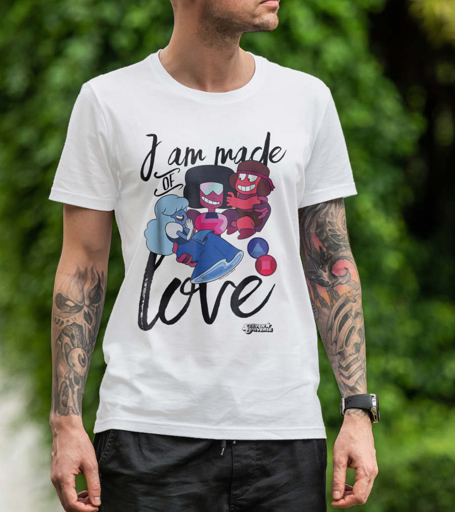 CN Steven Universe I Am Made Of Love Fusion Garnet Sapphire Ruby T-Shirt