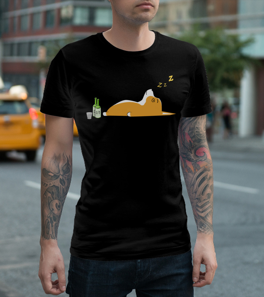 Corgi Nightlife Soju Snooze ZZZ T-Shirt
