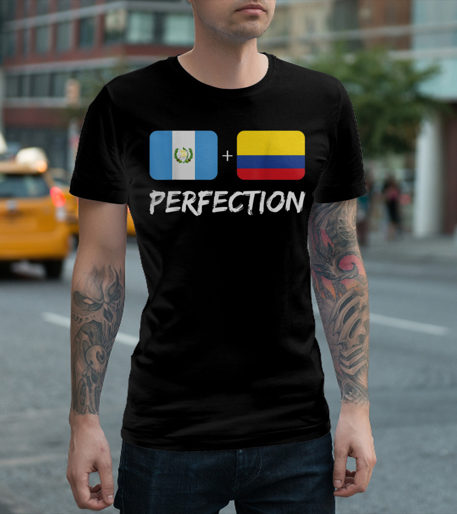 Guatemalan Flag Plus Colombian Flag Equals Perfection T-Shirt
