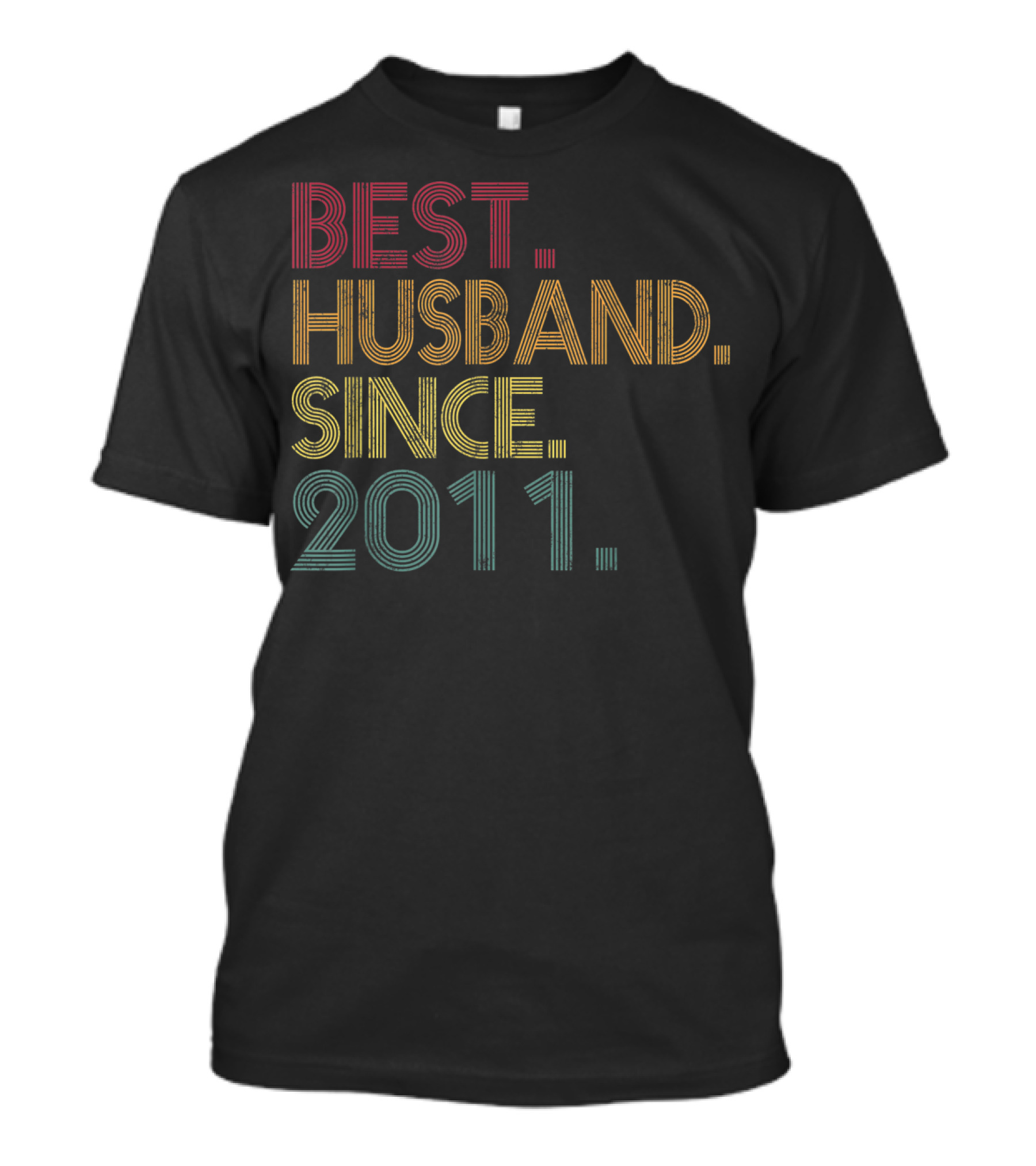 Best Husband Since 2011 Eighth Wedding Anniversary T-Shirt