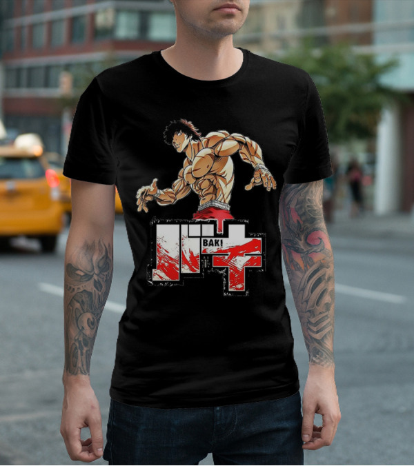 Baki Otaku Muscle Fighter Anime Character T-Shirt