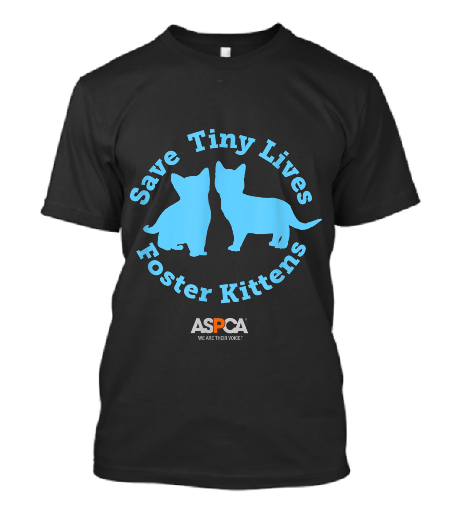 ASPCA Save Tiny Lives Foster Kittens Blue T-Shirt