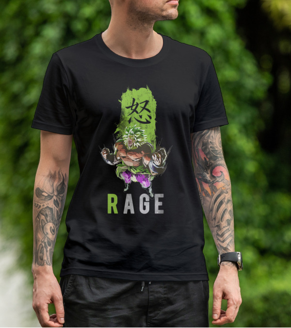 Broly The Legendary Fighter Rage Anger Power Burst T-Shirt