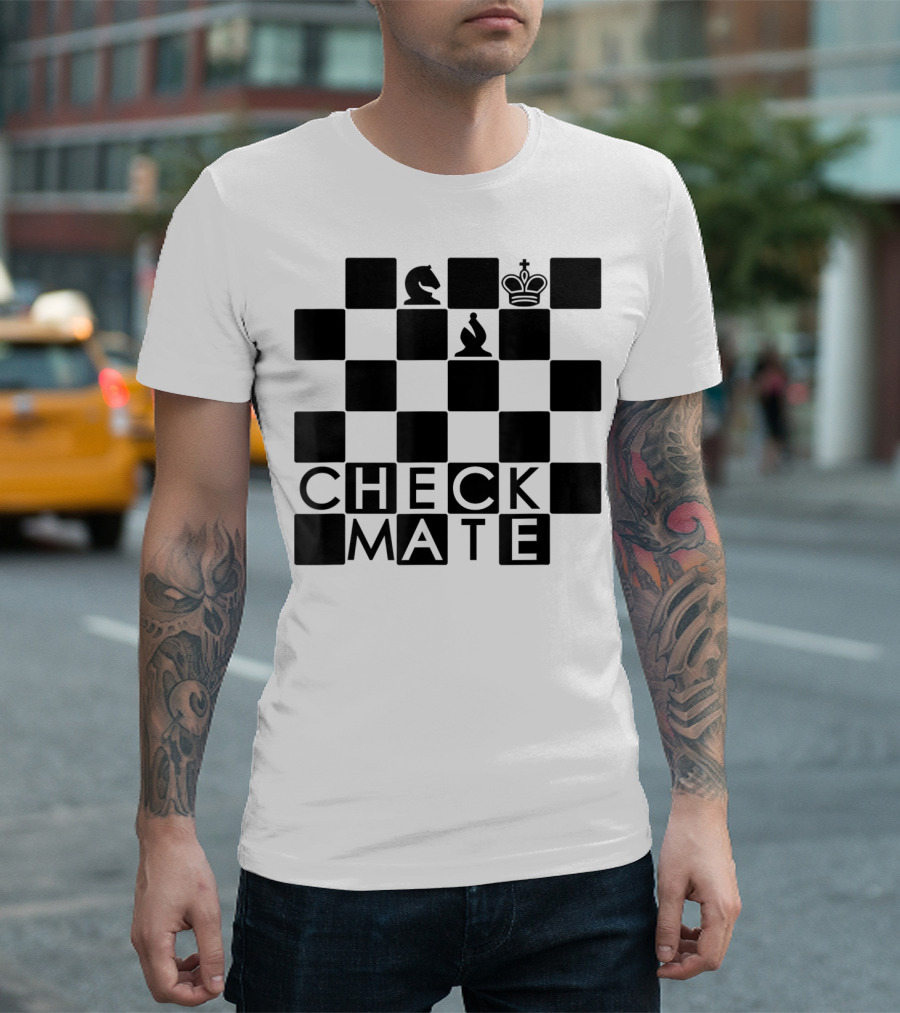 Chess Board Checkmate Knight Bishop King T-Shirt