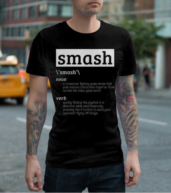 Smash Definition Crossover Fighting Game Series Video Game World T-Shirt