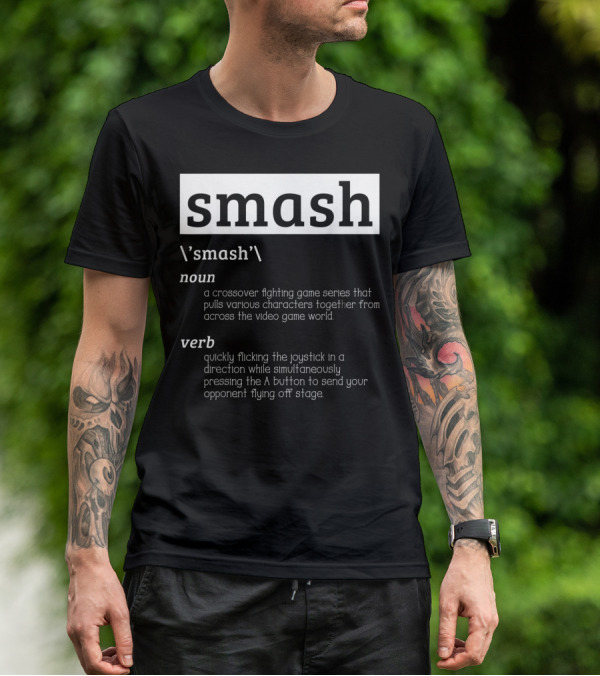 Smash Definition Crossover Fighting Game Series Video Game World T-Shirt