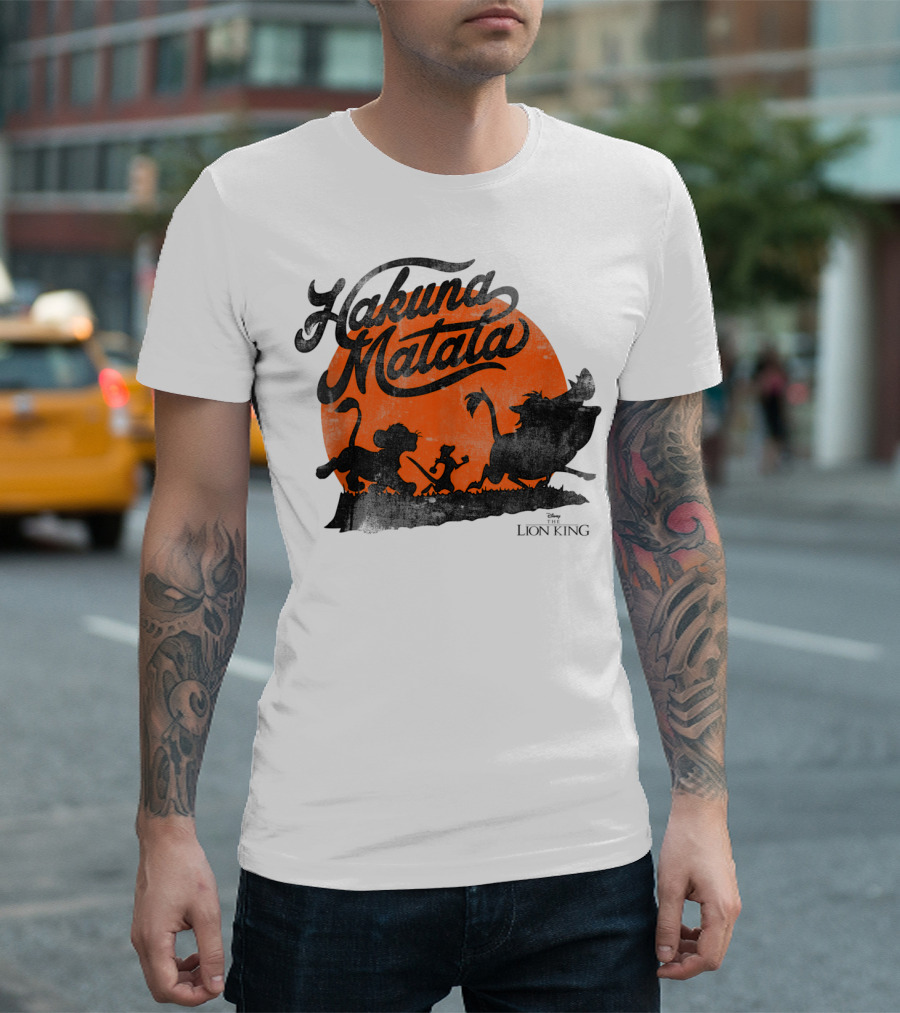 Disney Lion King Hakuna Matata Trio Orange Sunset T-Shirt