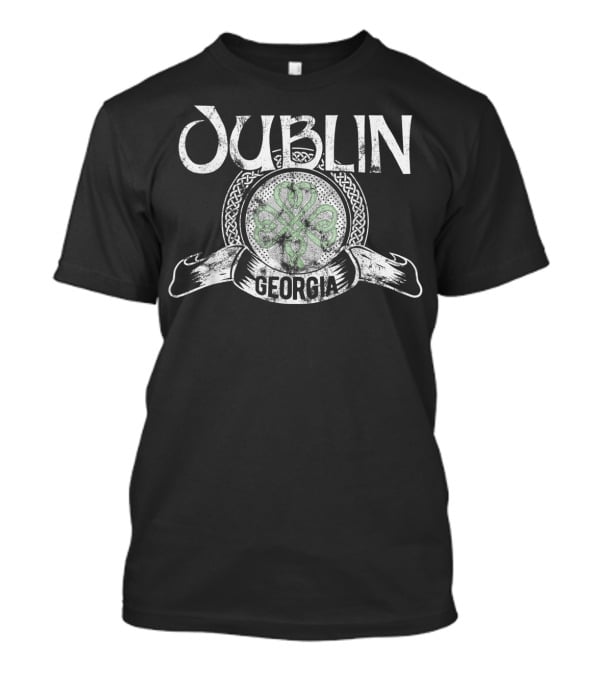 Dublin Georgia Shamrock Vintage Celtic T-Shirt