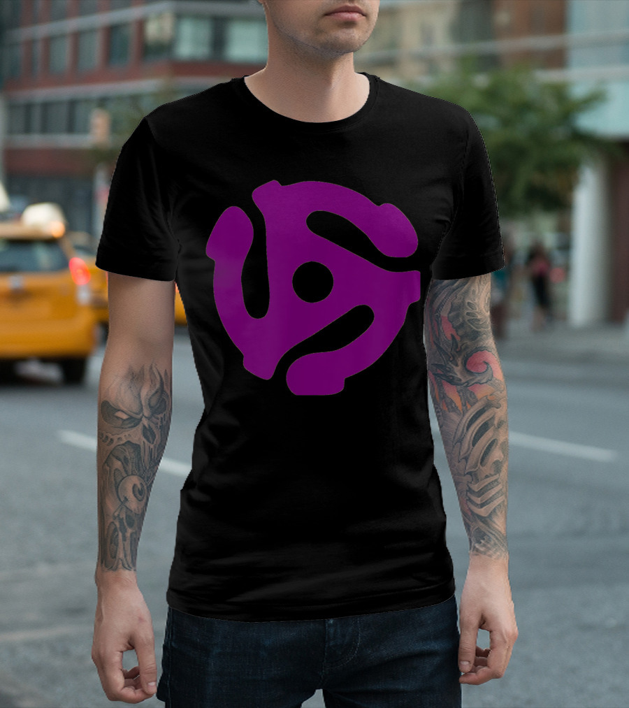 Dj 45 Rpm Adapter Turntable Vinyl Record T-Shirt