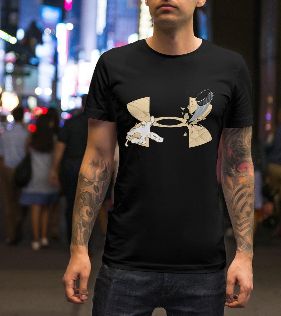 Under Armour Hockey Goalie And Puck T-Shirt
