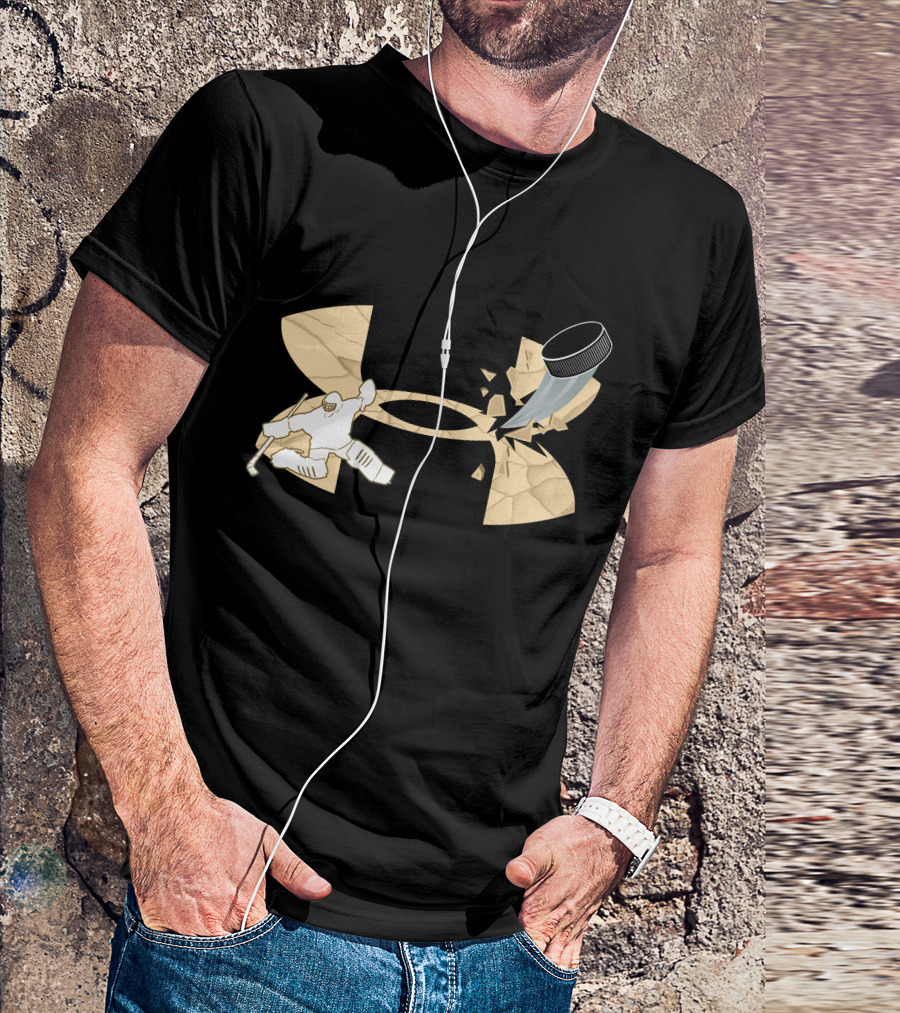 Under Armour Hockey Goalie And Puck T-Shirt