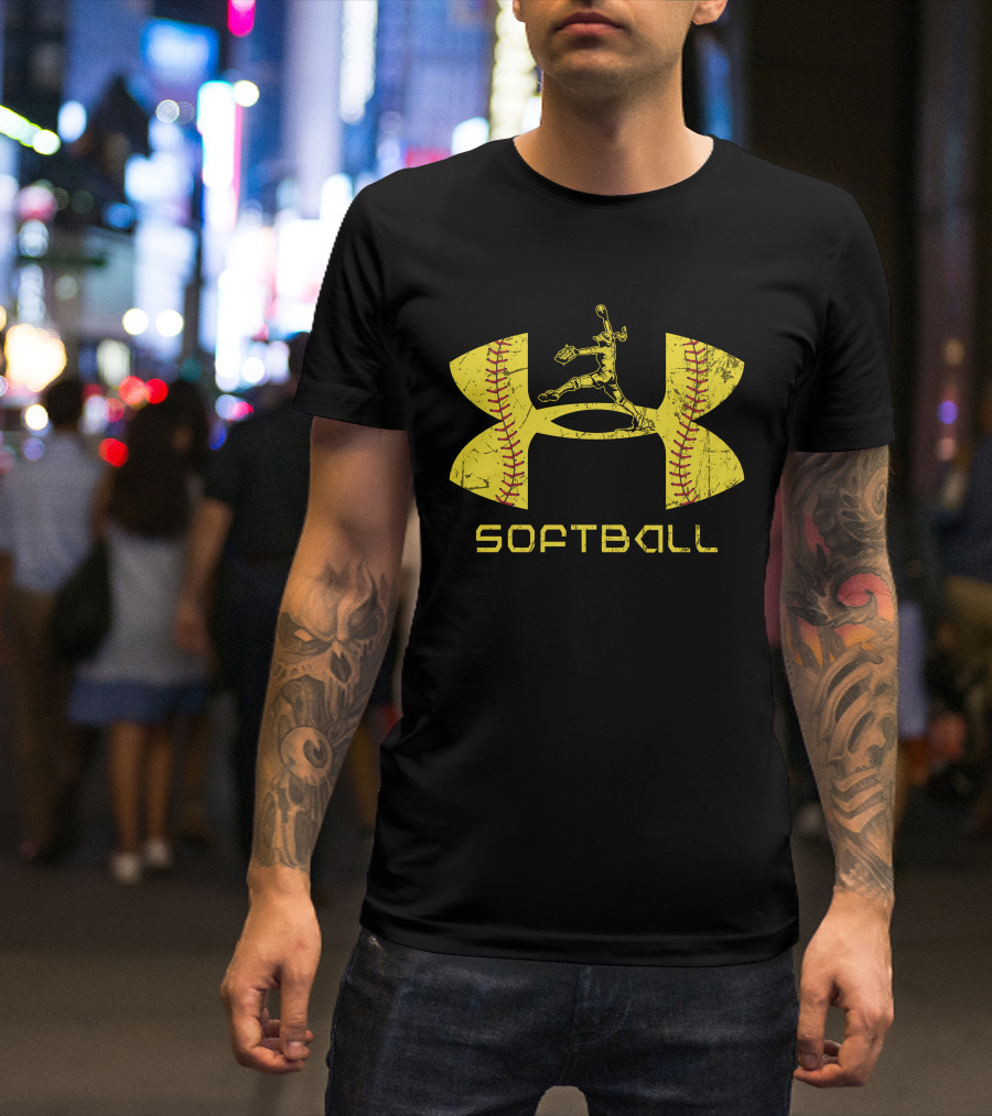 Softball Pitcher Yellow T-Shirt