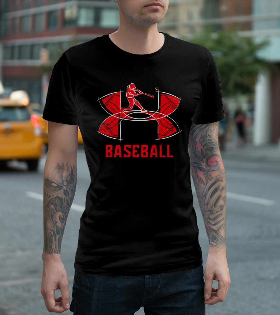 Under Armour Baseball Red Batter T-Shirt