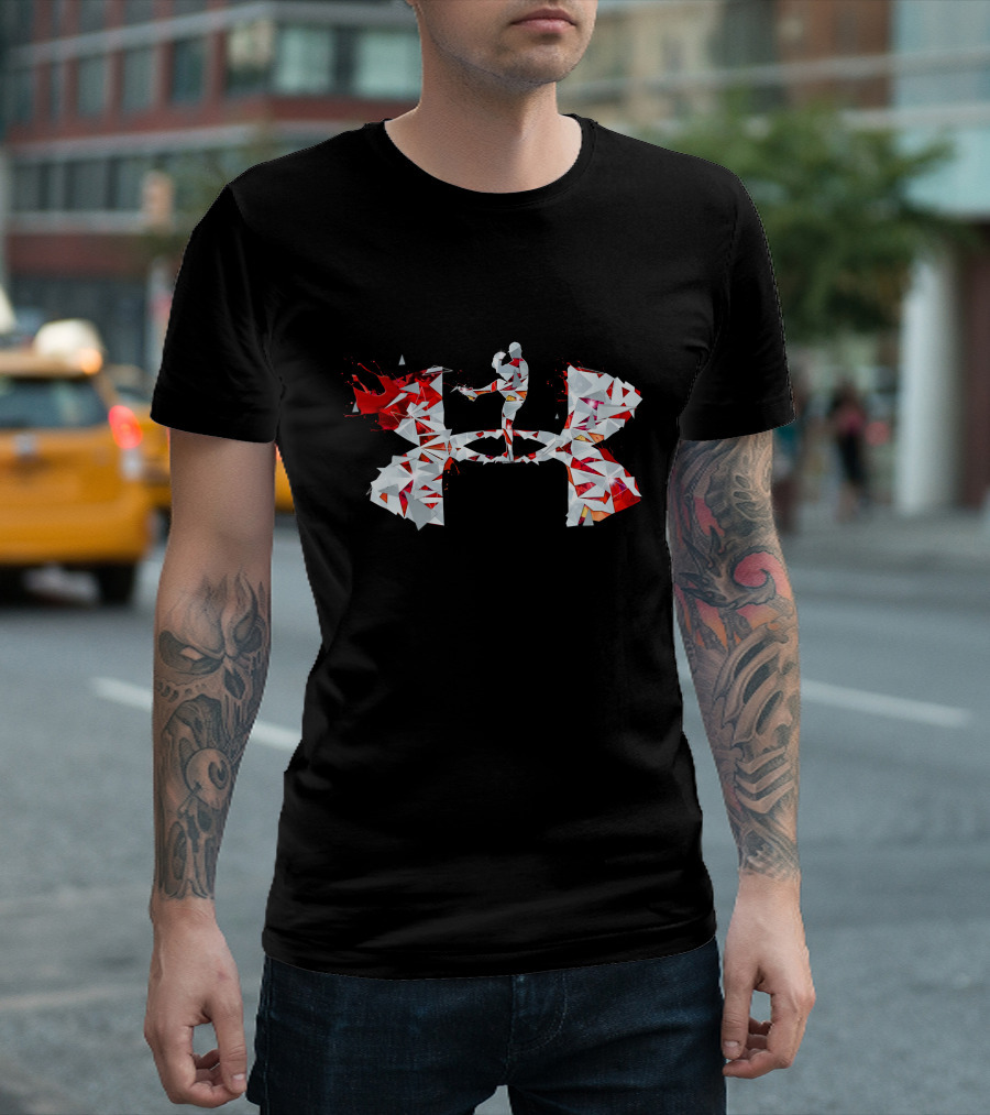 Under Armour Geometric Mma Fighter Kick T-Shirt