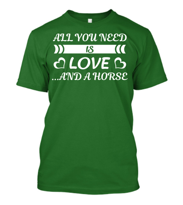 All You Need Is Love And A Horse All I Want For Christmas Are Gains T-Shirt
