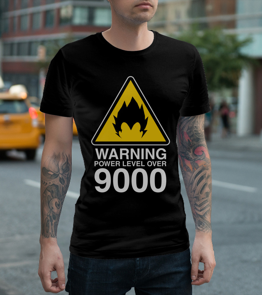 WARNING POWER LEVEL OVER 9000 T-Shirt
