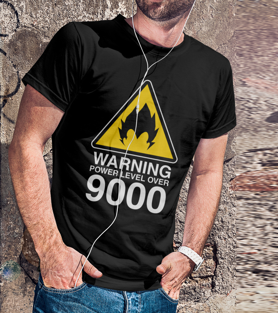 WARNING POWER LEVEL OVER 9000 T-Shirt