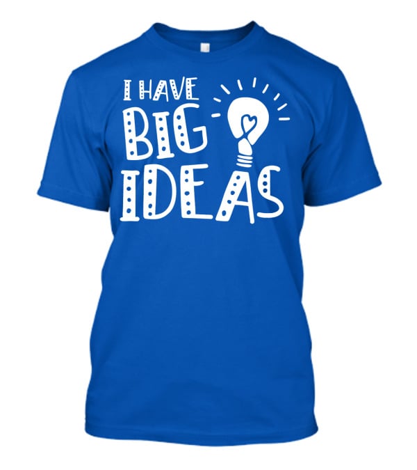 I HAVE BIG IDEAS Light Bulb Heart T-Shirt