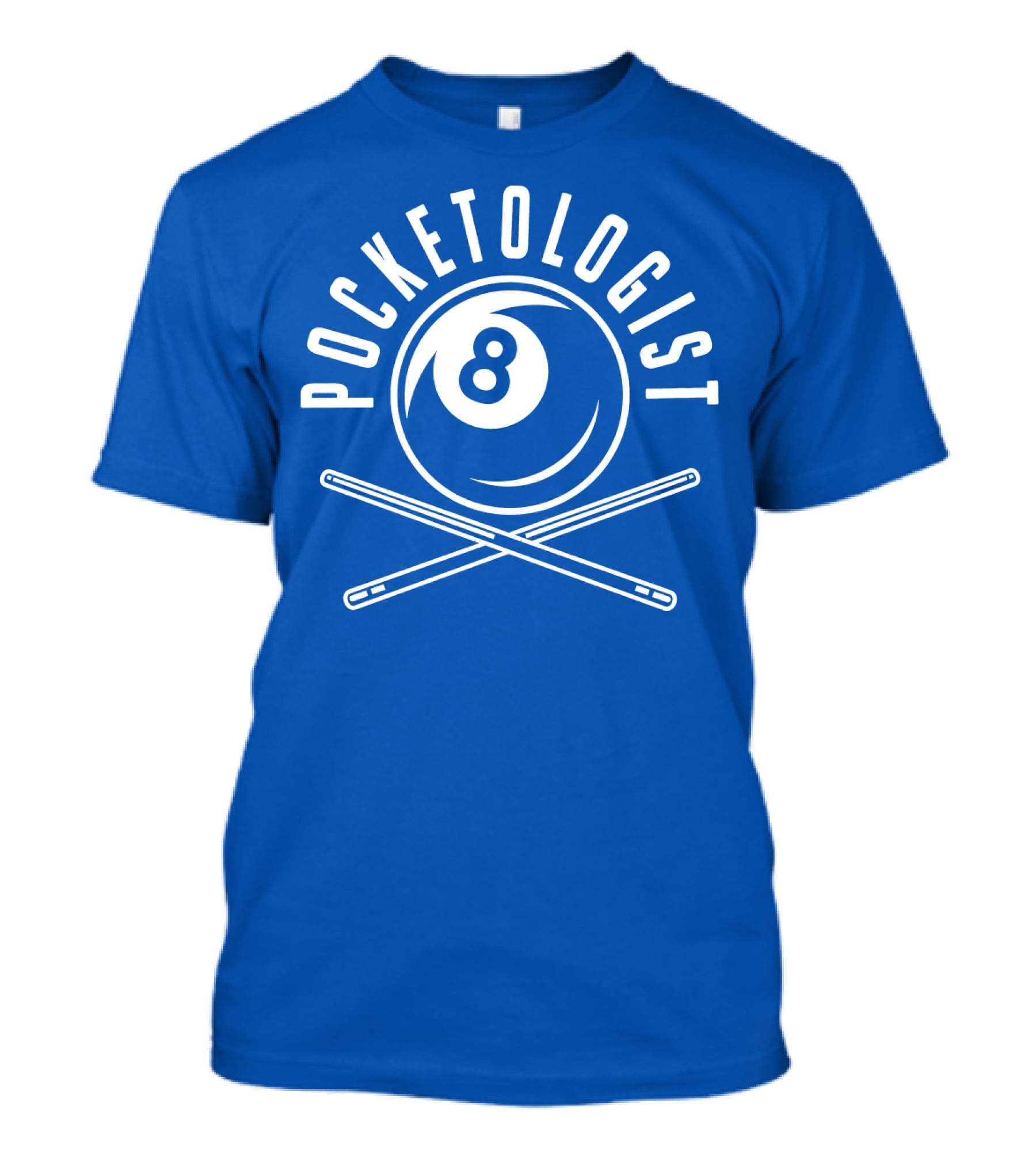 Pocketologist Billiards 8 Ball Cue T-Shirt