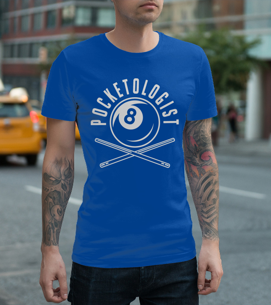 Pocketologist Billiards 8 Ball Cue T-Shirt