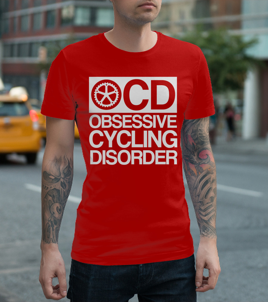 OCD Obsessive Cycling Disorder Gearwheel T-Shirt