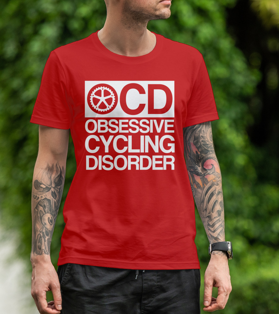 OCD Obsessive Cycling Disorder Gearwheel T-Shirt