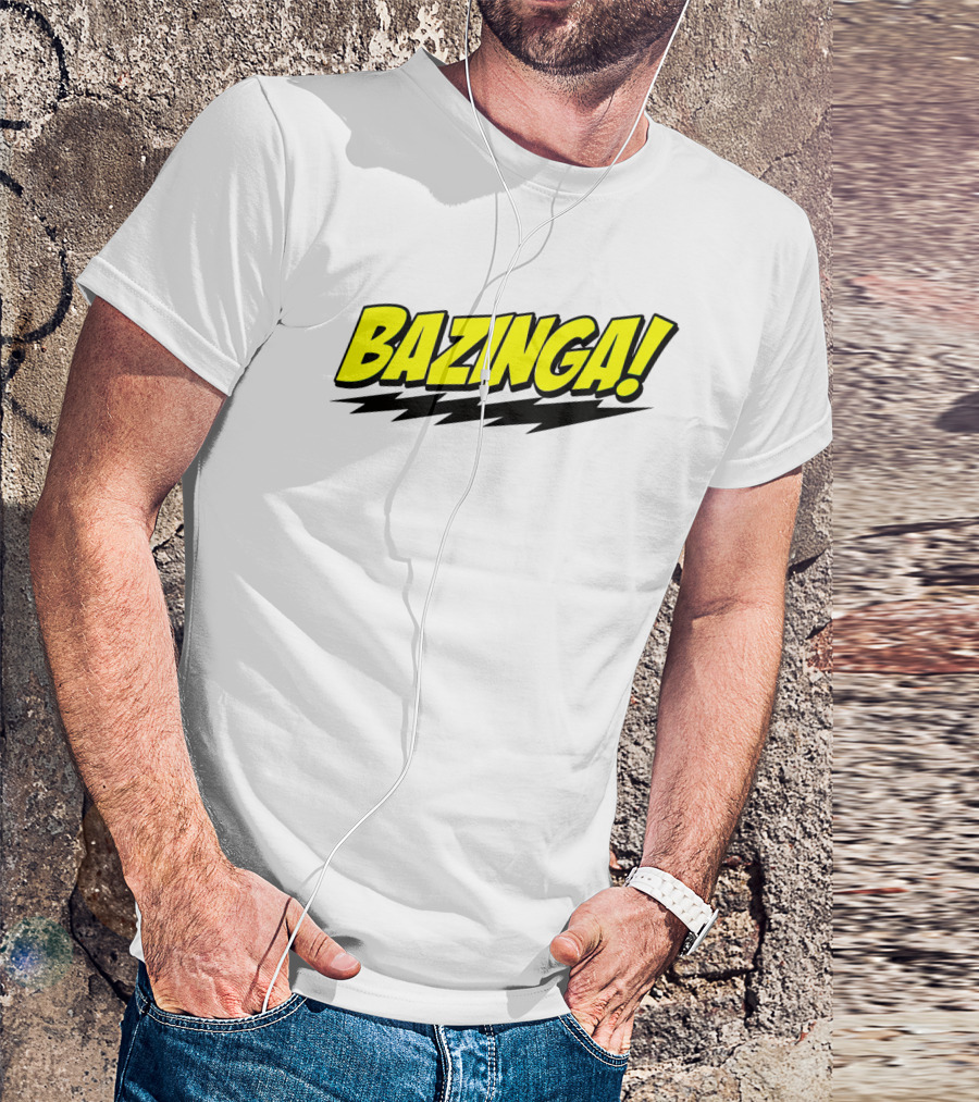 Big Bang Theory Bazinga Sheldon Cooper Comic T-Shirt