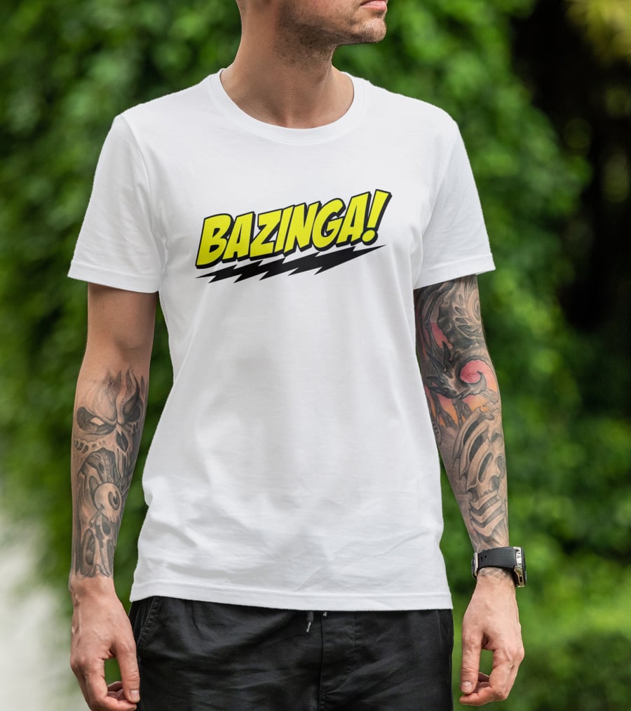 Big Bang Theory Bazinga Sheldon Cooper Comic T-Shirt