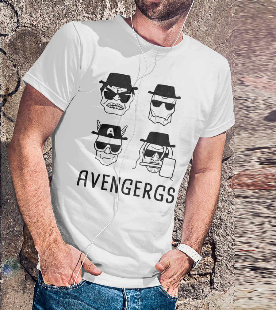 Avengergs Characters With Hats And Sunglasses T-Shirt