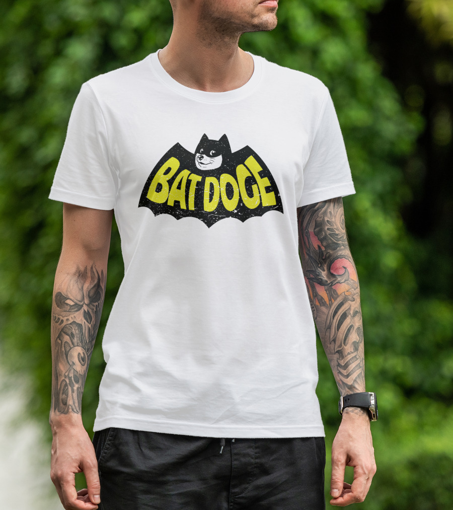 Bat Doge BatDoge Iconic Superhero Doge T-Shirt