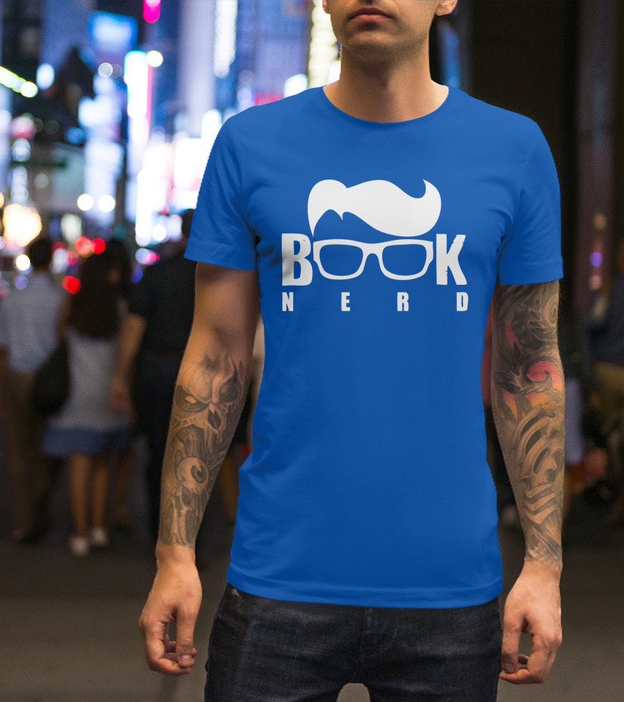 Book Nerd Glasses And Hair Silhouette T-Shirt