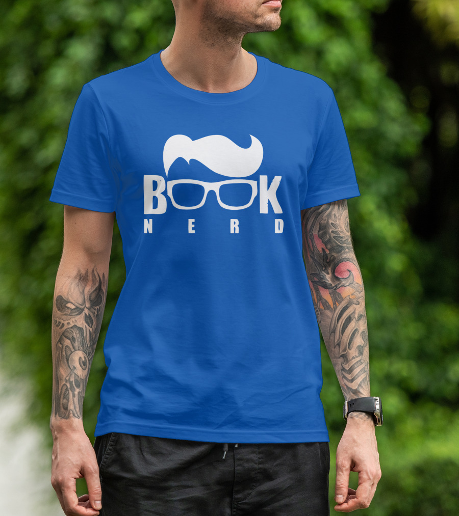 Book Nerd Glasses And Hair Silhouette T-Shirt