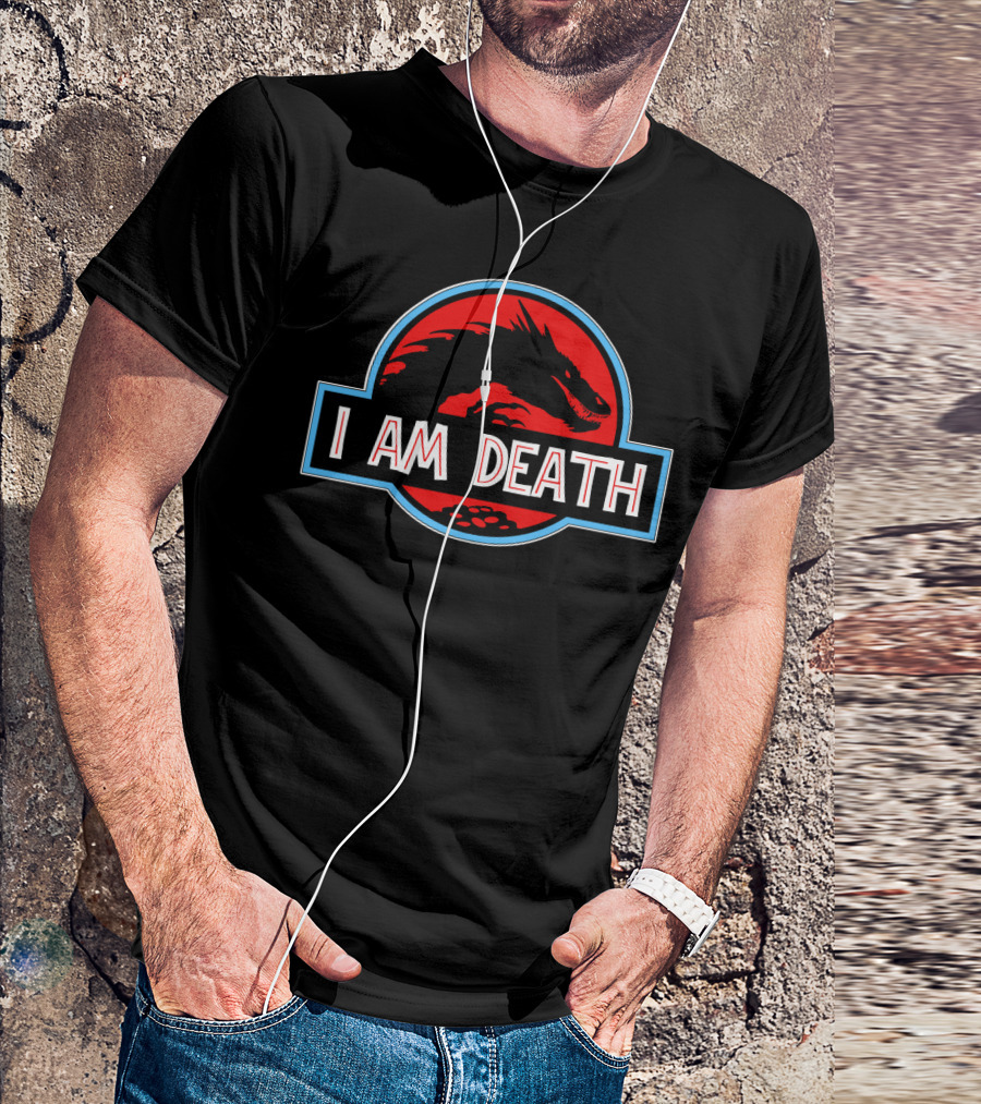 Smaug I Am Death Jurassic Park Style Red Dragon T-Shirt