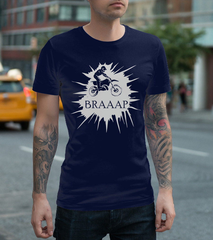BRAAP Motocross Rider Splash T-Shirt