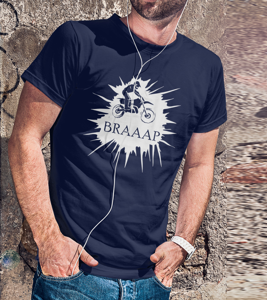 BRAAP Motocross Rider Splash T-Shirt